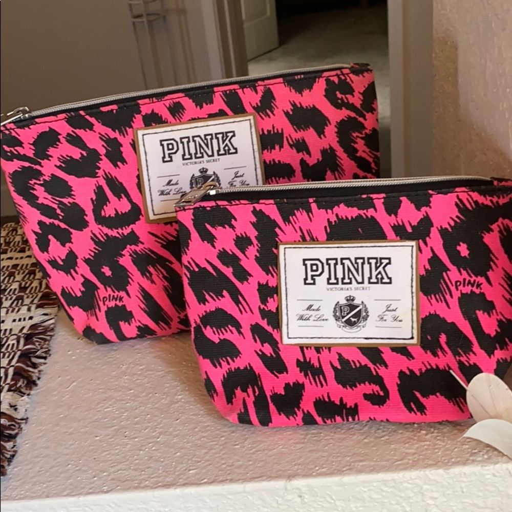 Vs pink travel bag set